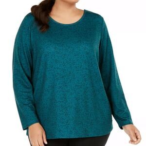 NWT Ideology Plus Size Criss Cross Workout Top